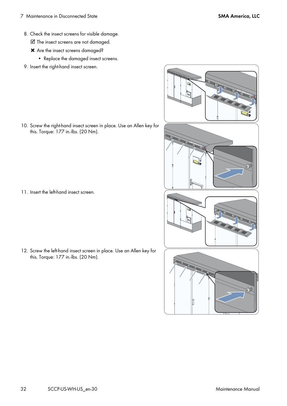 SMA SC 500CP-US Maintenance Manual User Manual | Page 32 / 52