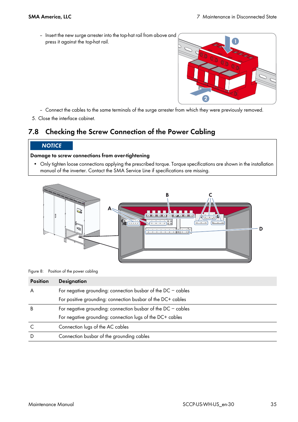 SMA SC 500CP-US Maintenance Manual User Manual | Page 35 / 52