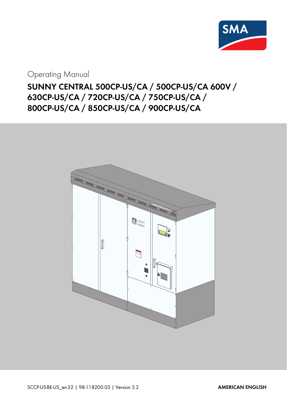 SMA SC 500CP-US-10 600V User Manual | 112 pages