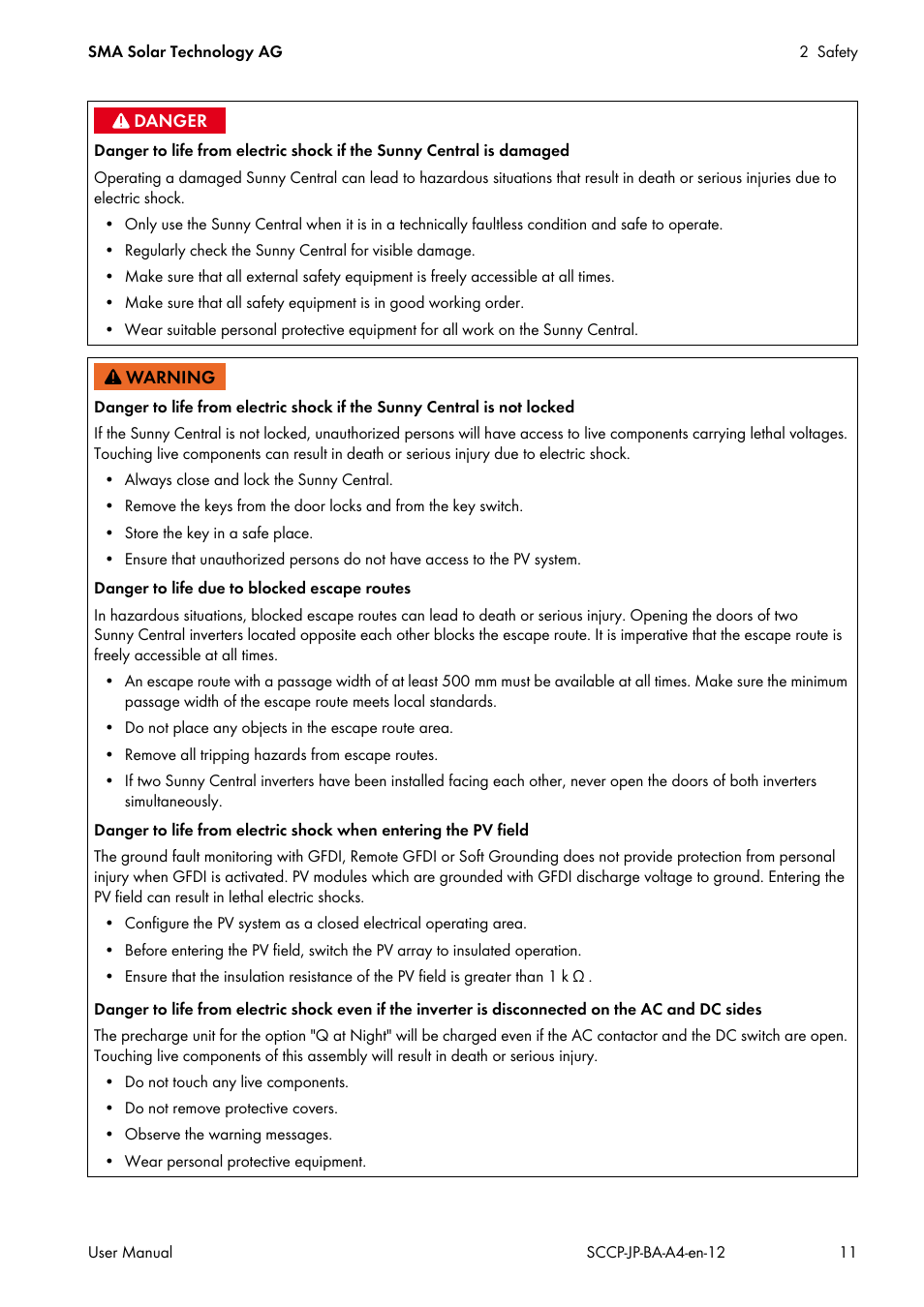 SMA SC 500CP-10-JP User Manual | Page 11 / 108