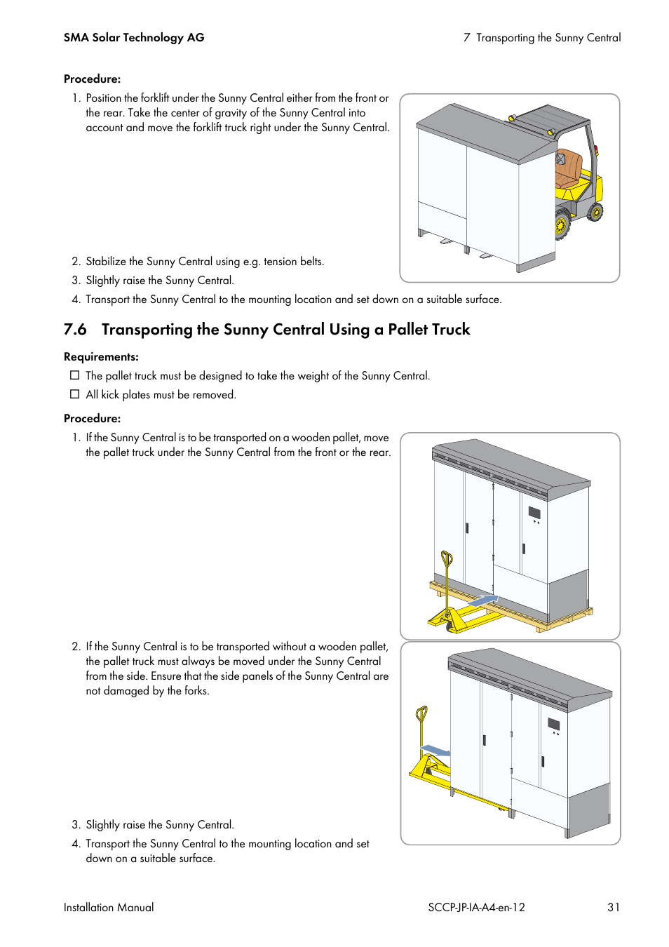 SMA SC 500CP-10-JP Installation Manual User Manual | Page 31 / 88