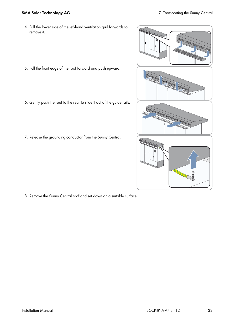 SMA SC 500CP-10-JP Installation Manual User Manual | Page 33 / 88