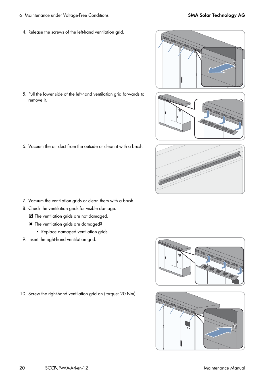 SMA SC 500CP-10-JP Maintenance Manual User Manual | Page 20 / 52