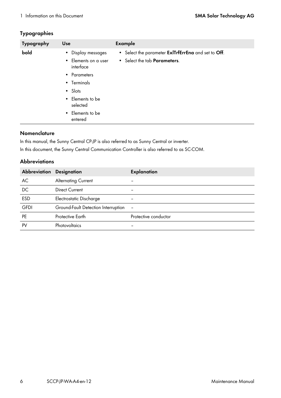 SMA SC 500CP-10-JP Maintenance Manual User Manual | Page 6 / 52