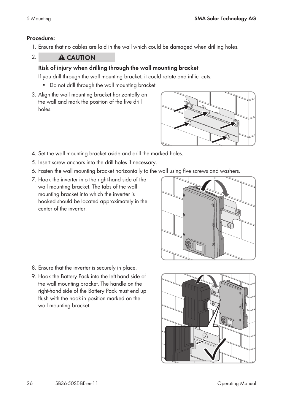 SMA SB 3600SE-10 User Manual | Page 26 / 68