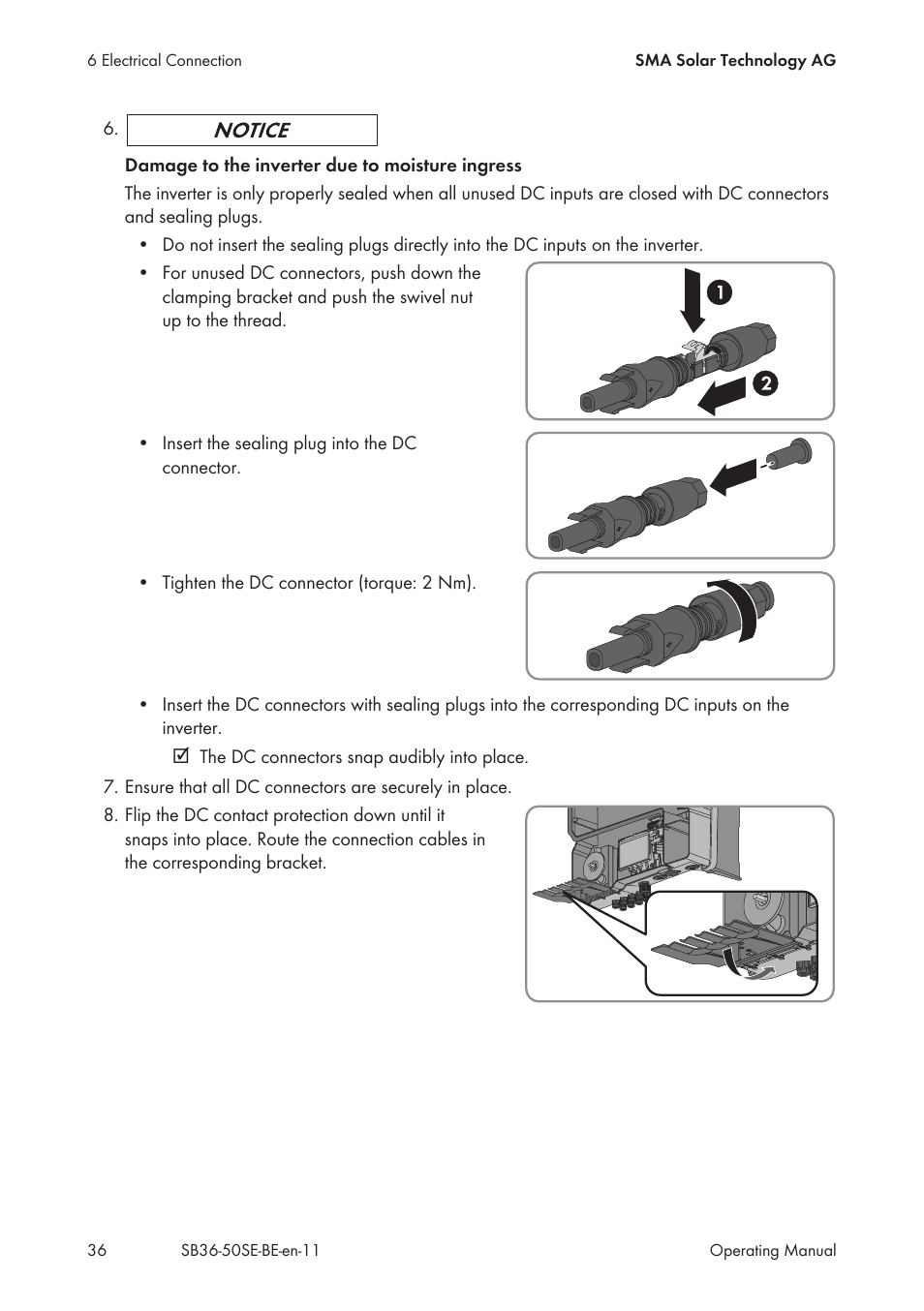 SMA SB 3600SE-10 User Manual | Page 36 / 68