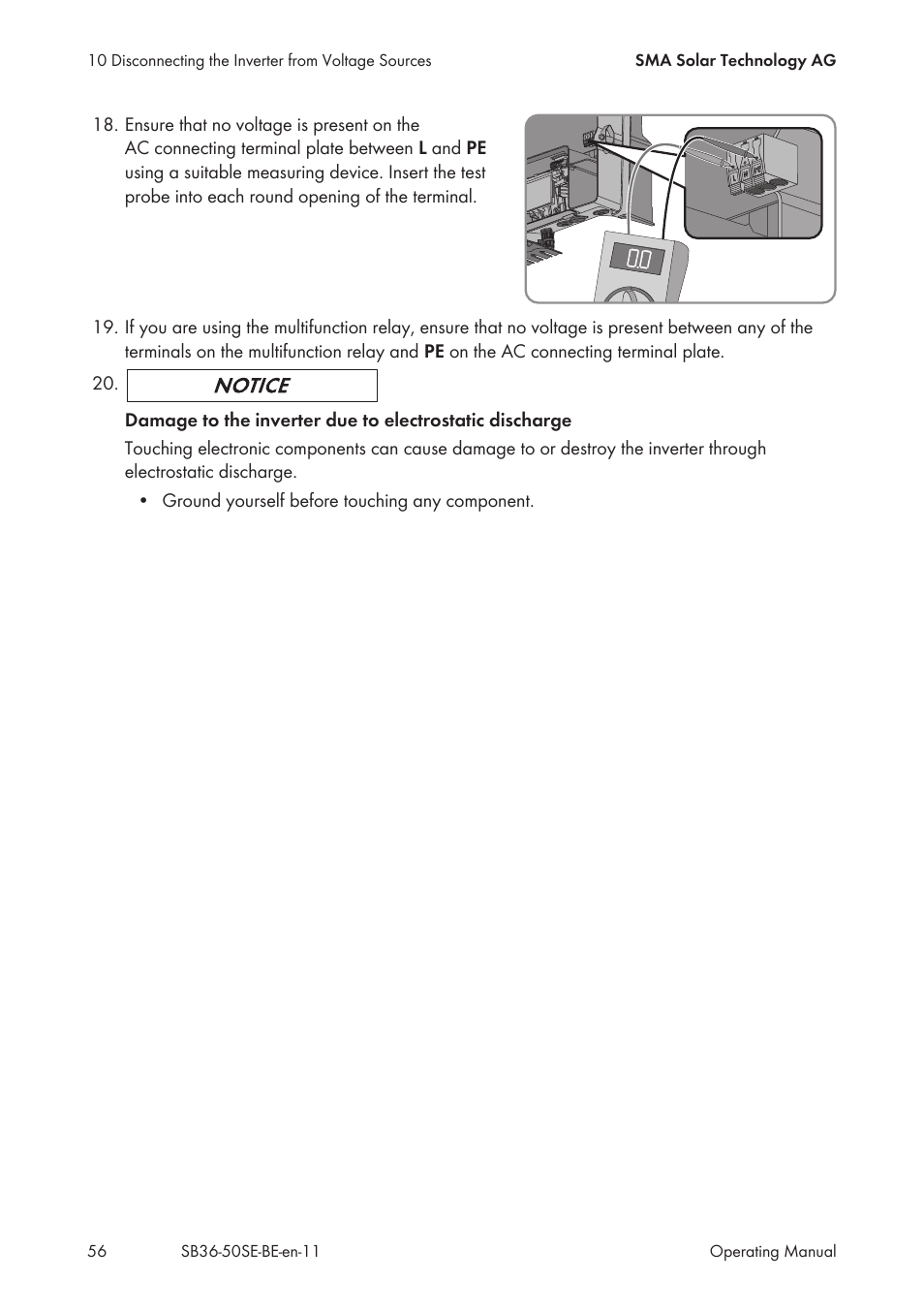 SMA SB 3600SE-10 User Manual | Page 56 / 68