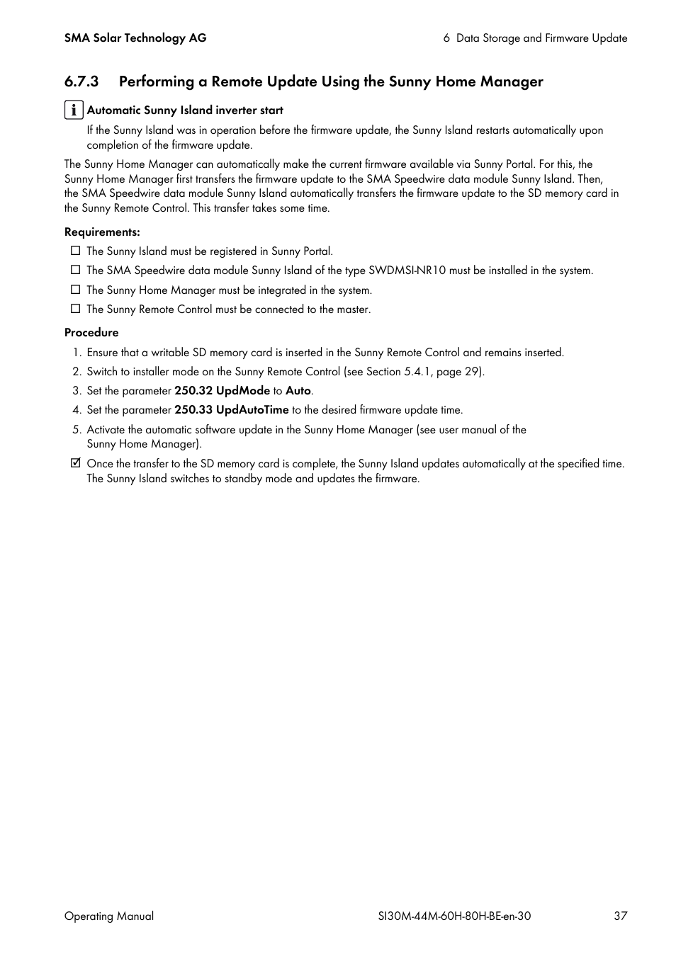 SMA SI 3.0-11 User Manual | Page 37 / 136