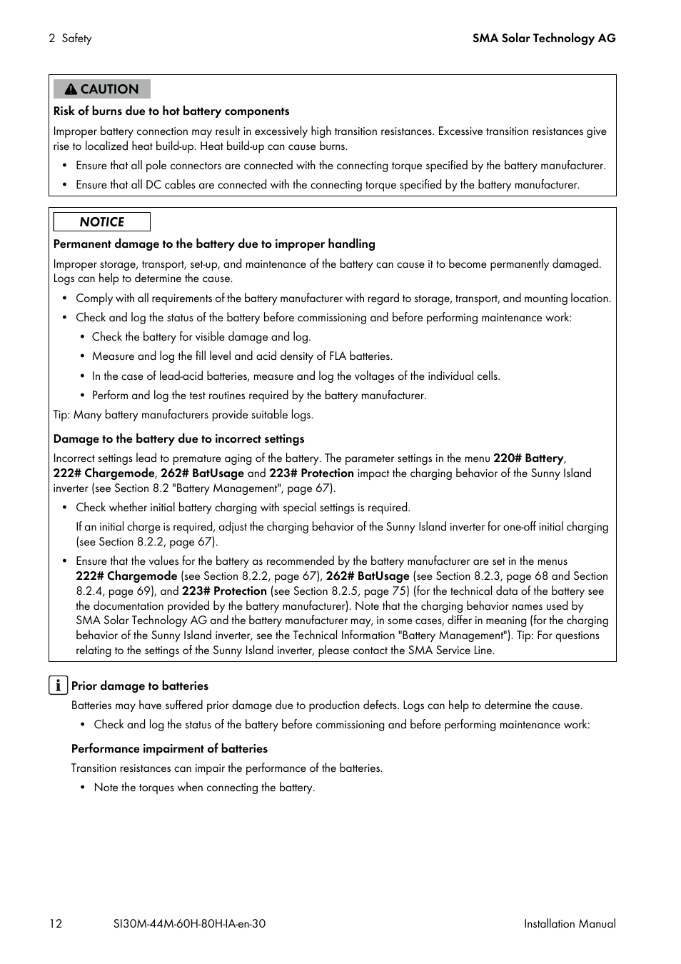 SMA SI 3.0-11 Installation User Manual | Page 12 / 104