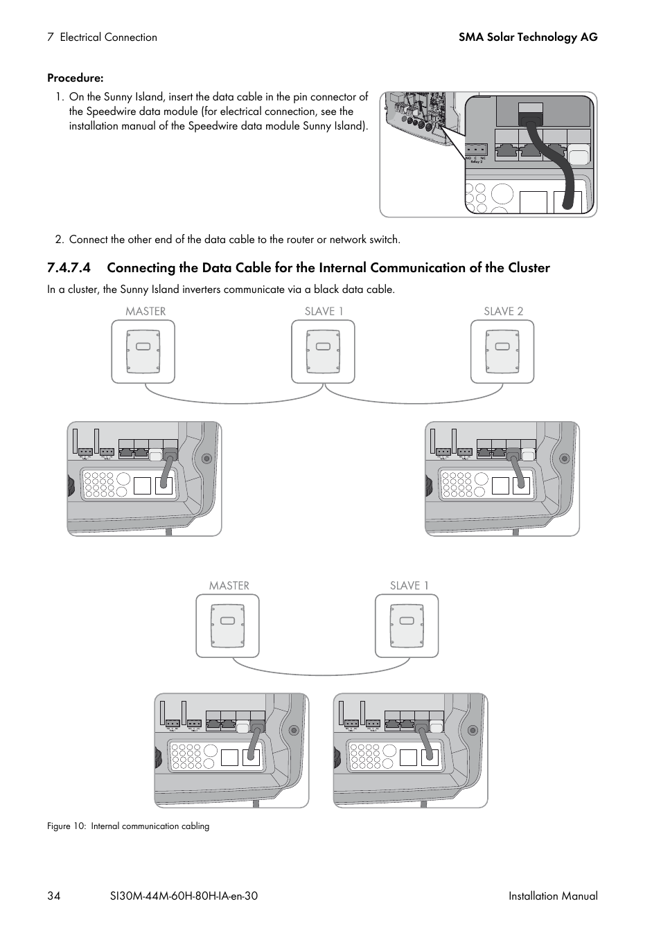 SMA SI 3.0-11 Installation User Manual | Page 34 / 104