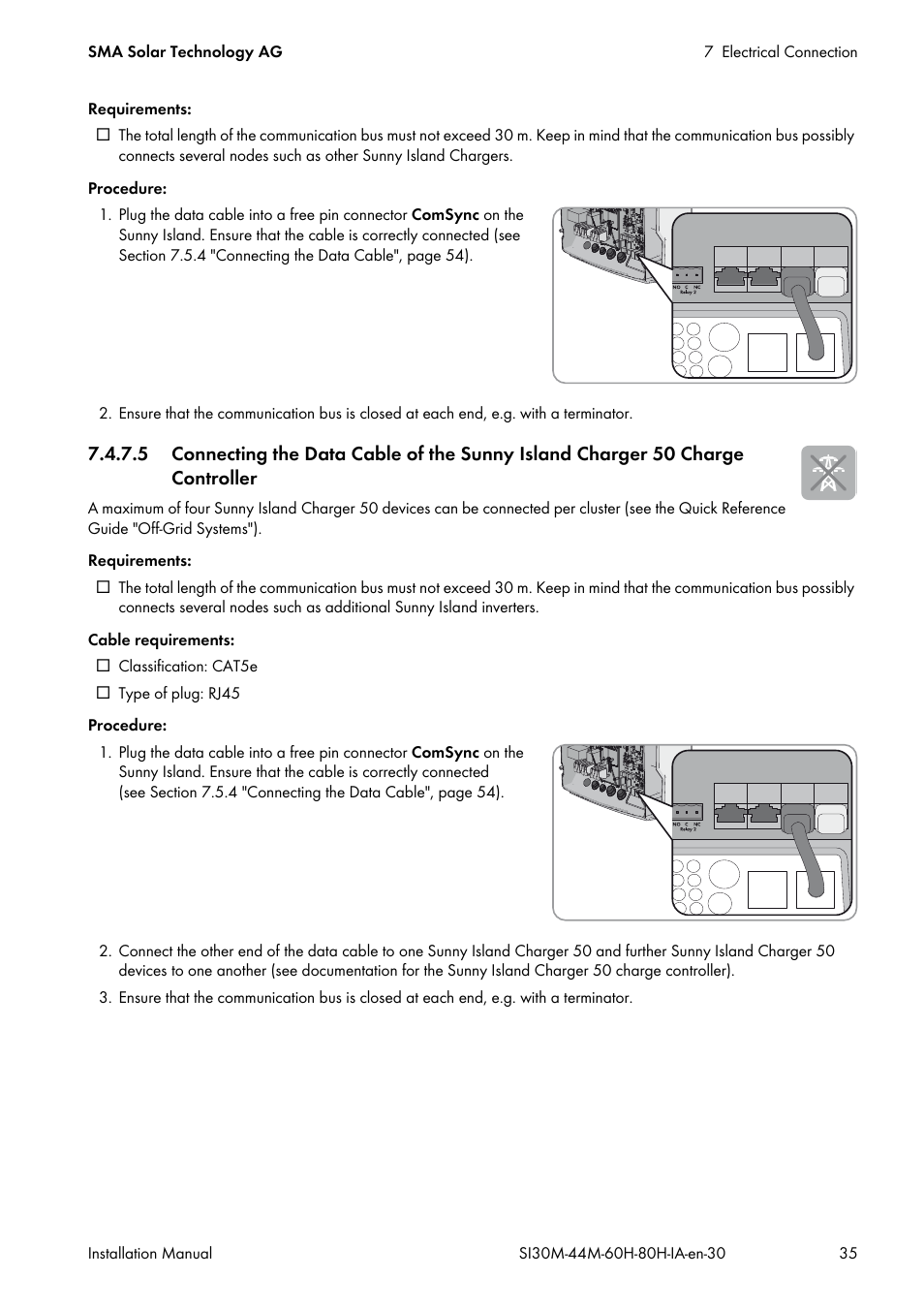 SMA SI 3.0-11 Installation User Manual | Page 35 / 104