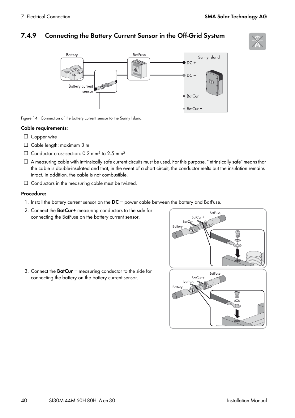 SMA SI 3.0-11 Installation User Manual | Page 40 / 104