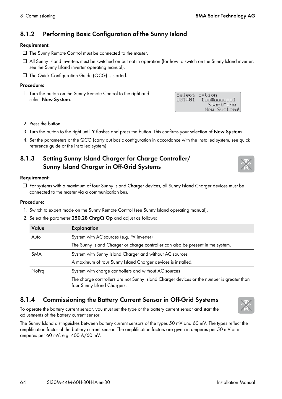 SMA SI 3.0-11 Installation User Manual | Page 64 / 104