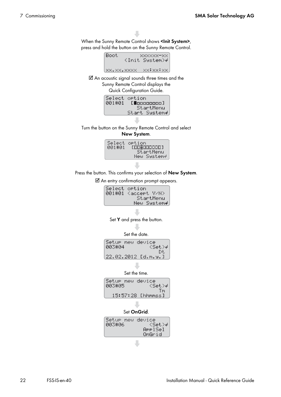 SMA SI 3.0-11 Quick Reference Guide V.4.0 User Manual | Page 22 / 32