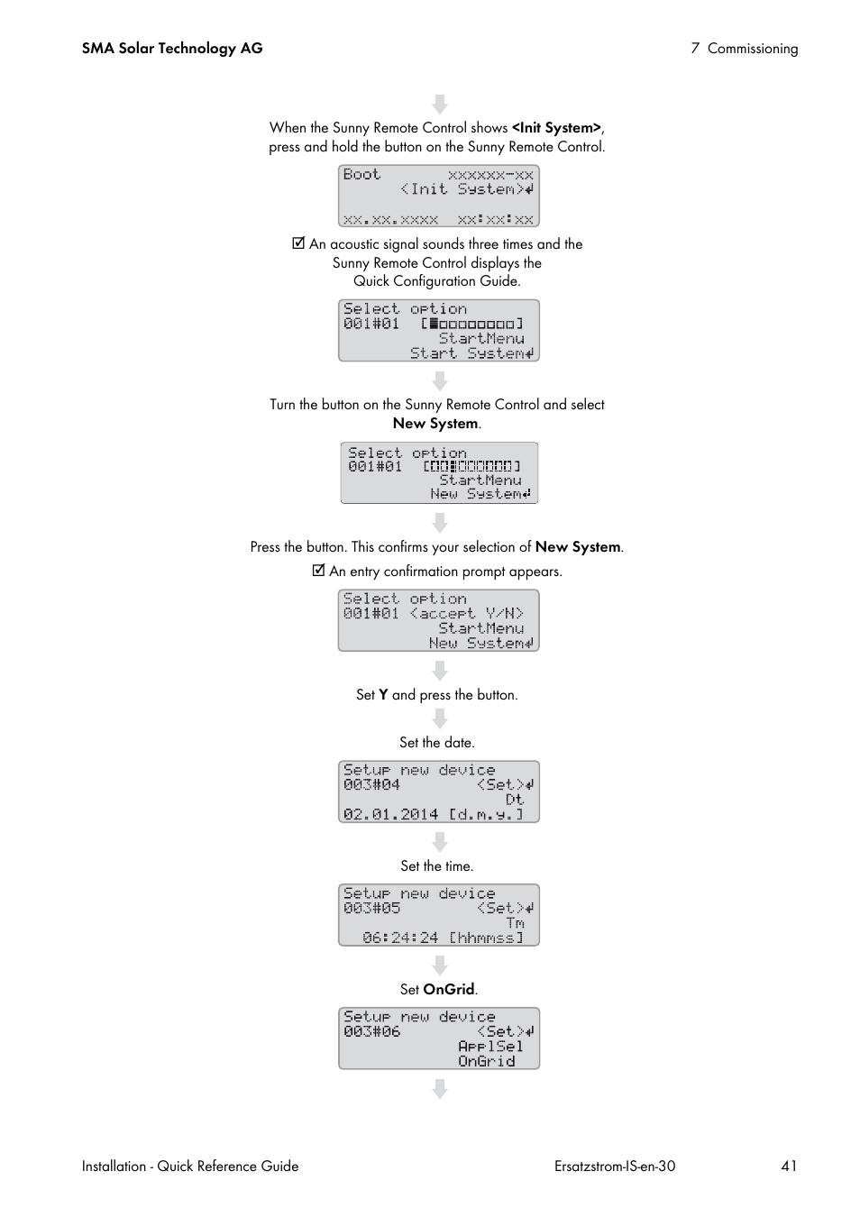 SMA SI 3.0-11 Quick Reference Guide V.3.0 User Manual | Page 41 / 56