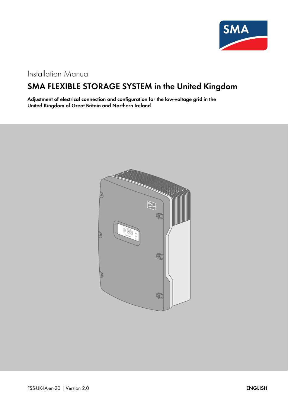 SMA FLEXIBLE STORAGE SYSTEM User Manual | 20 pages