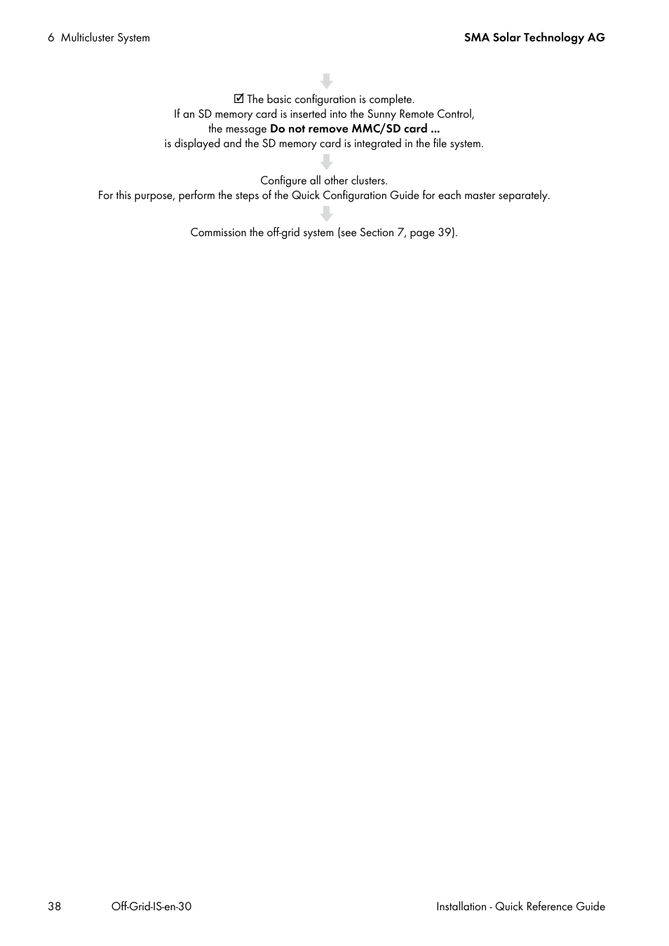 SMA Off-Grid Systems User Manual | Page 38 / 48