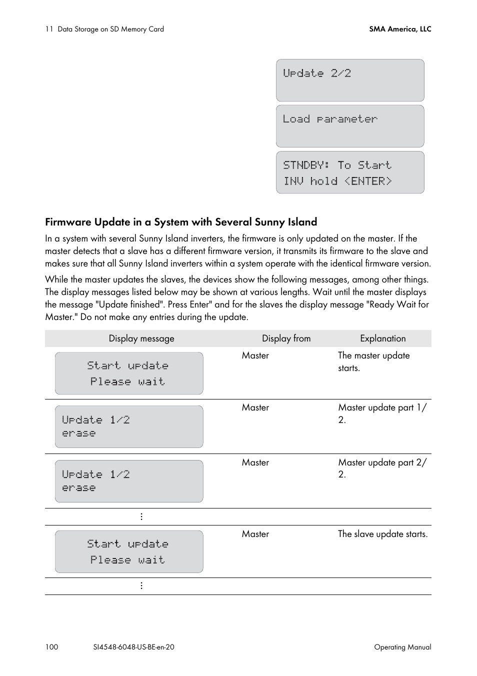 SMA SI 4548-US User Manual | Page 100 / 244