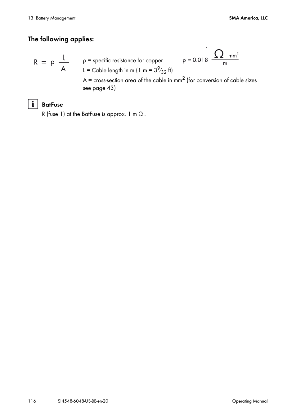 The following applies | SMA SI 4548-US User Manual | Page 116 / 244