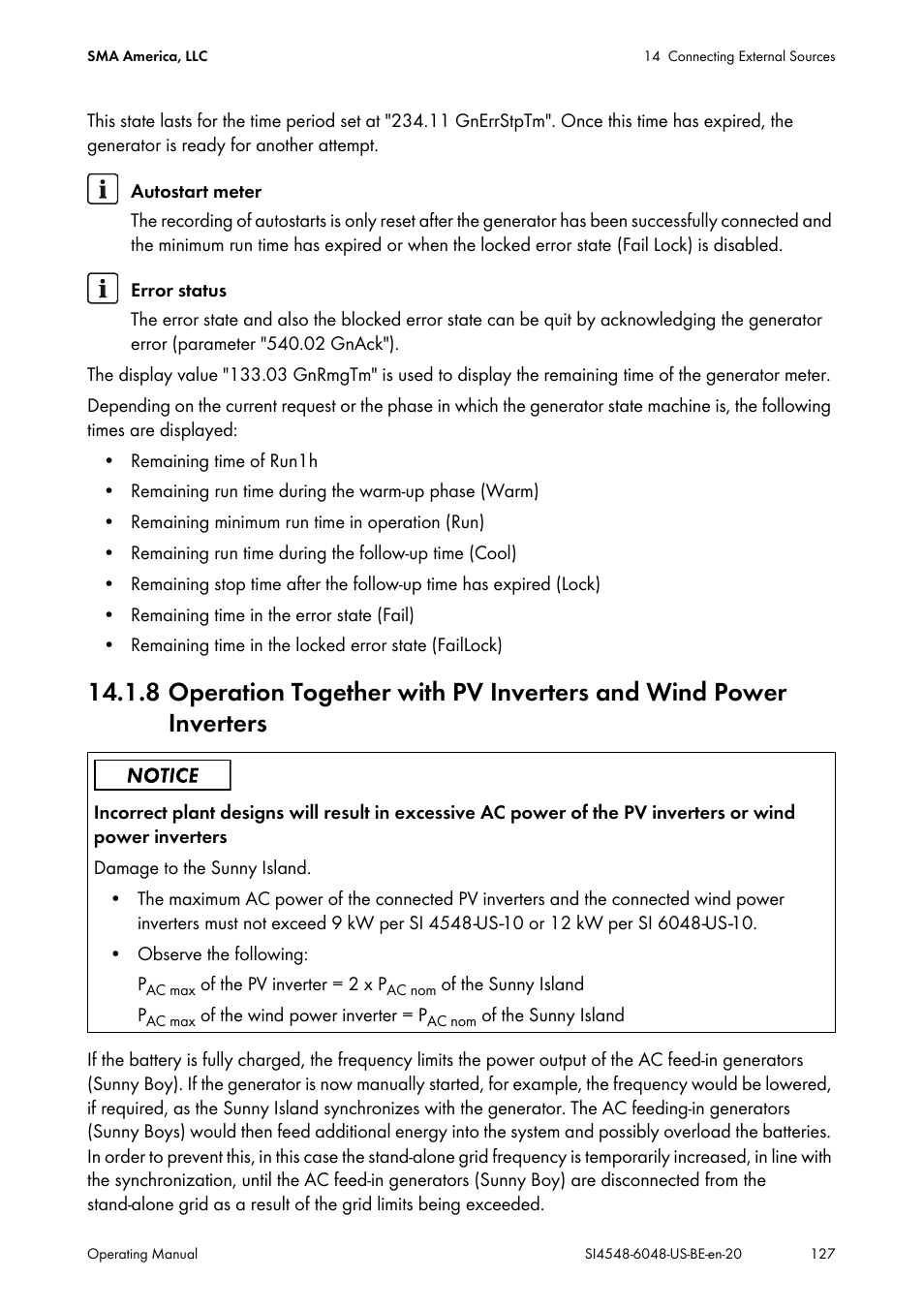 SMA SI 4548-US User Manual | Page 127 / 244