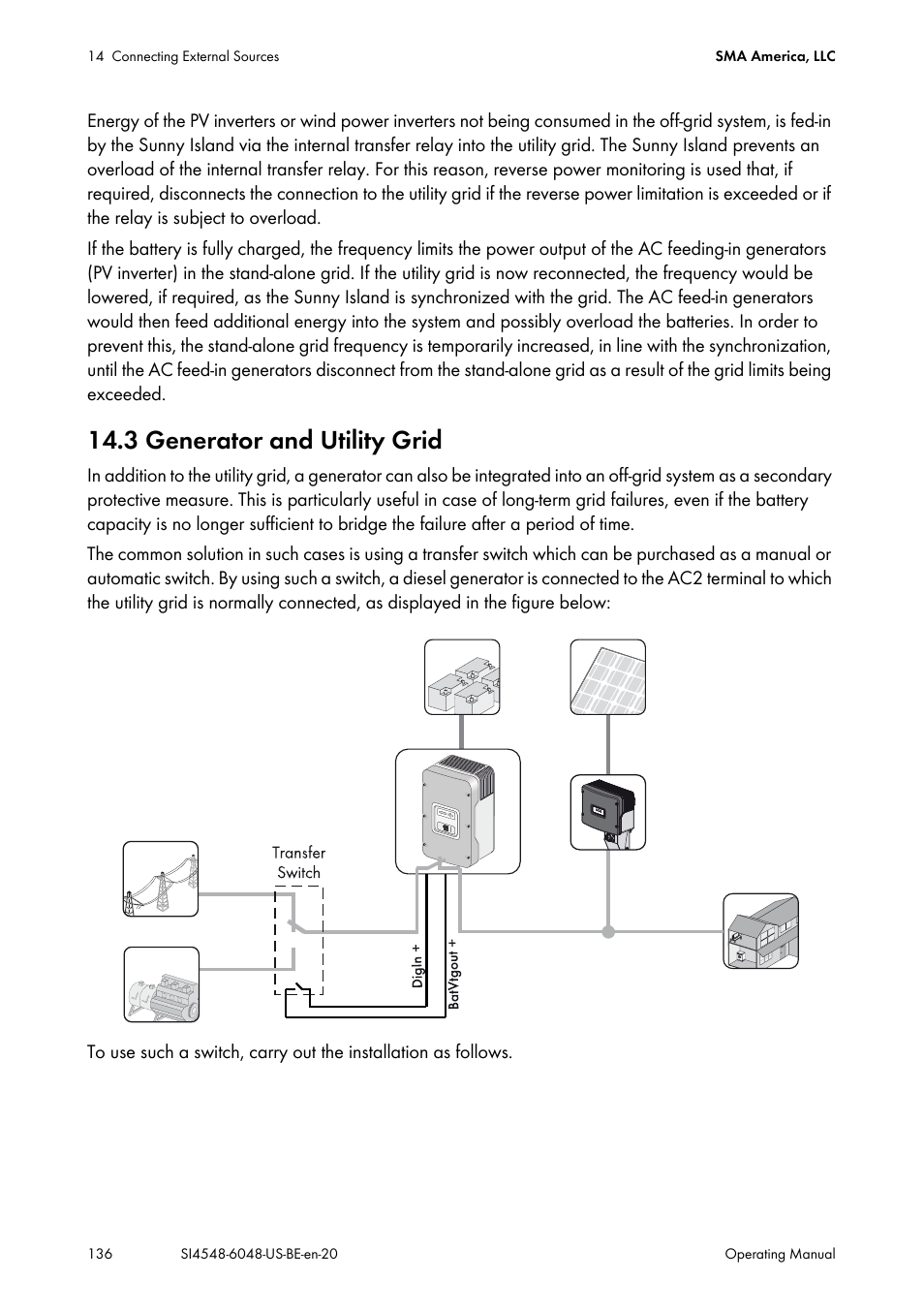 3 generator and utility grid | SMA SI 4548-US User Manual | Page 136 / 244