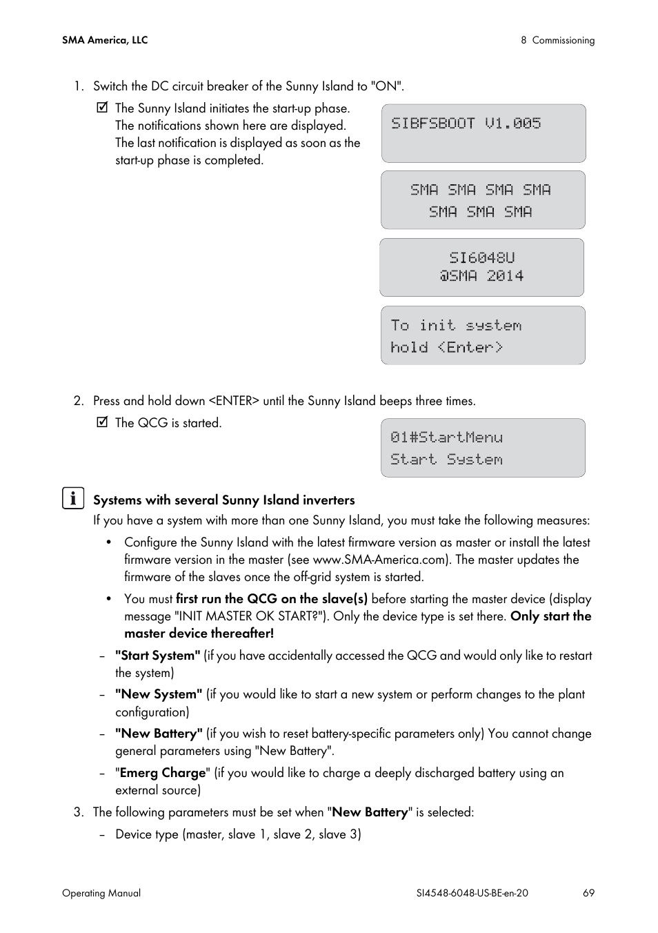 SMA SI 4548-US User Manual | Page 69 / 244