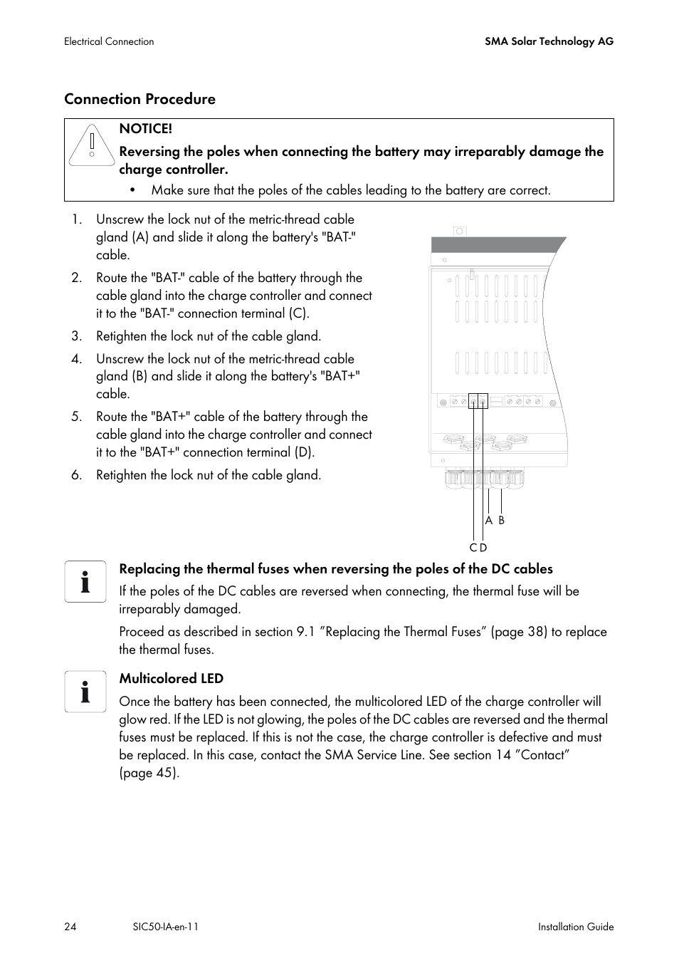SMA SIC 50 User Manual | Page 24 / 48