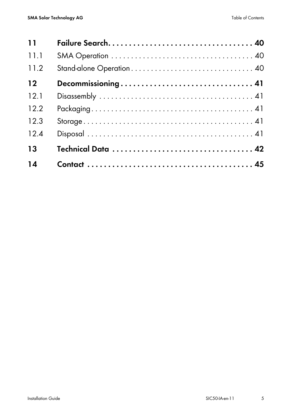 SMA SIC 50 User Manual | Page 5 / 48