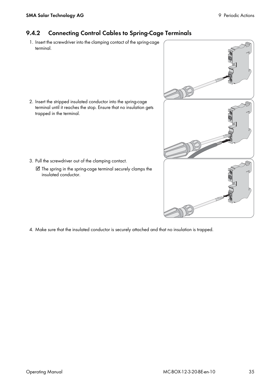 SMA MULTICLUSTER BOX 12 User Manual | Page 35 / 48