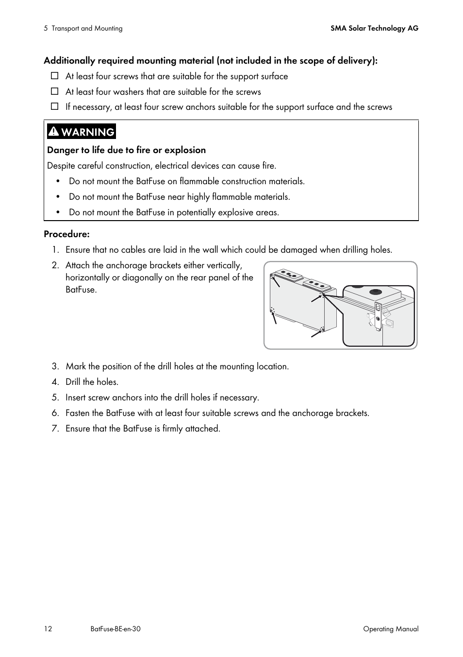 SMA BATFUSE-B.01 User Manual | Page 12 / 28