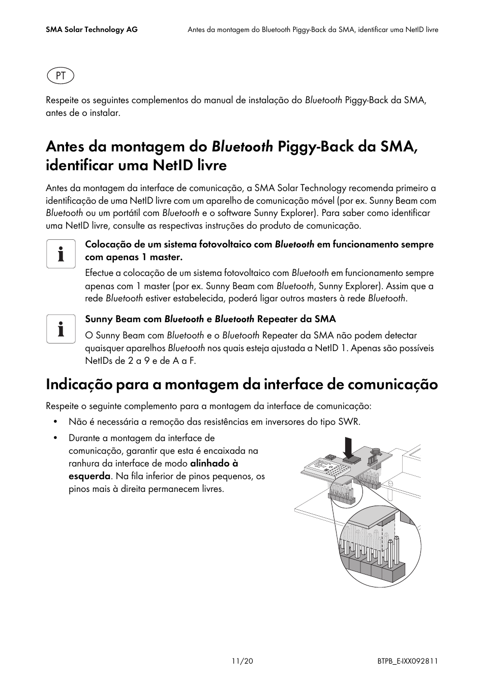 SMA BLUETOOTH PIGGY-BACK User Manual | Page 11 / 20