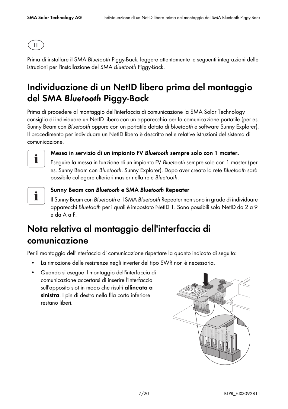 SMA BLUETOOTH PIGGY-BACK User Manual | Page 7 / 20