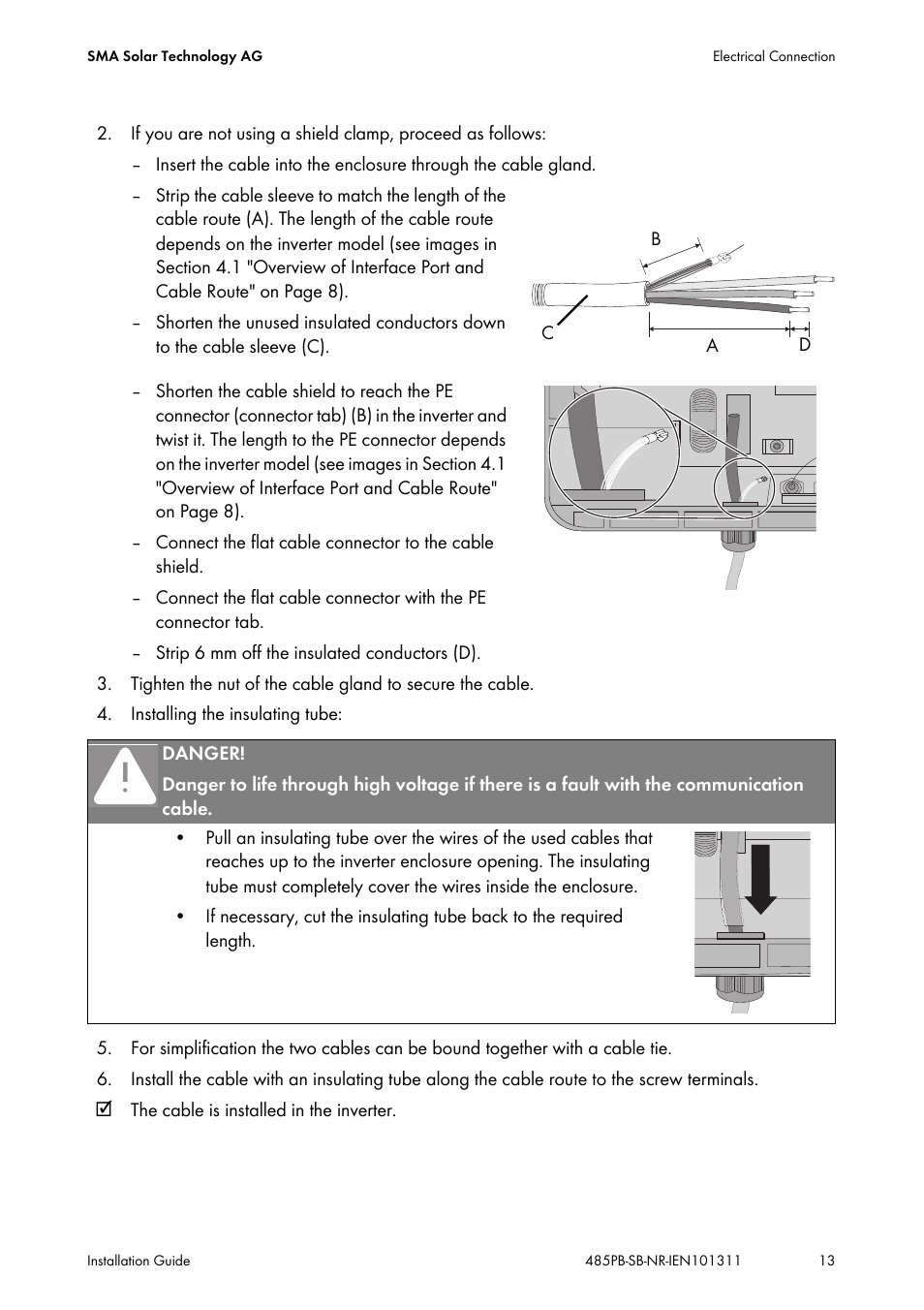 SMA 485PB-NR User Manual | Page 13 / 20