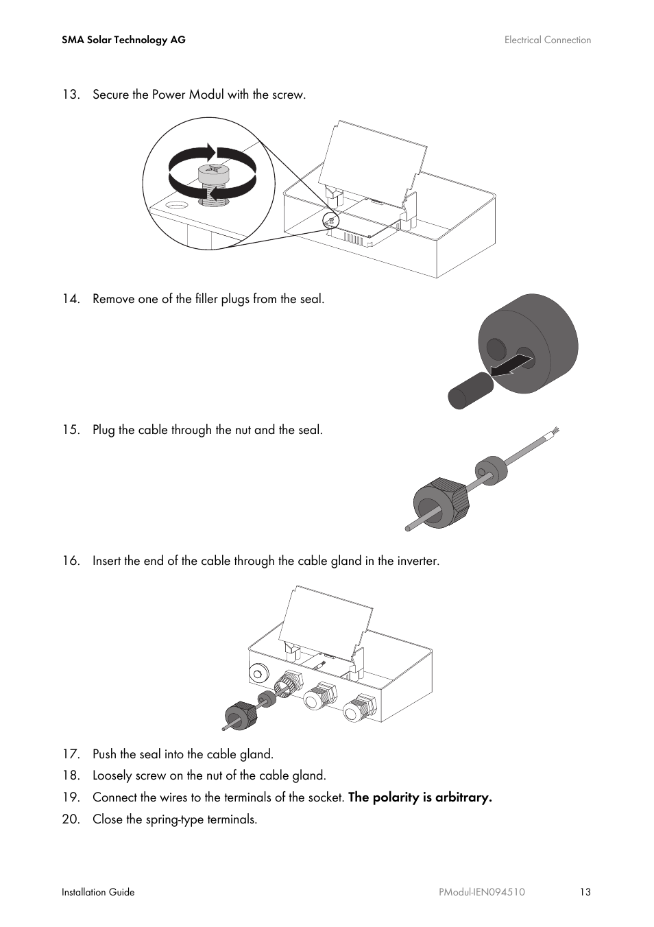 SMA POWER MODUL User Manual | Page 13 / 20