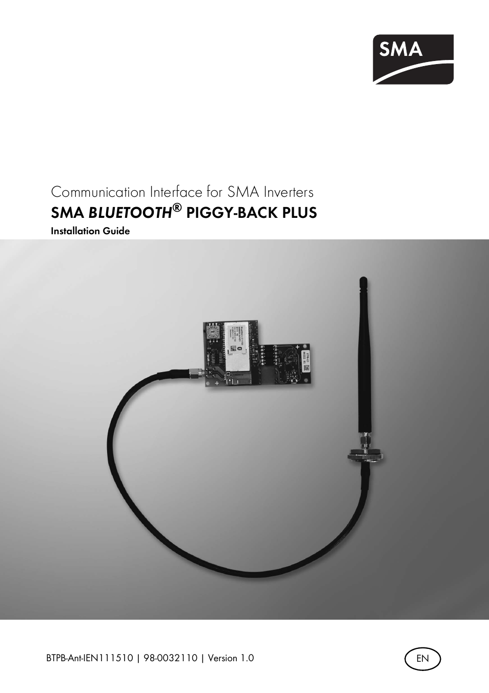 SMA BLUETOOTH PIGGY-BACK PLUS User Manual | 32 pages