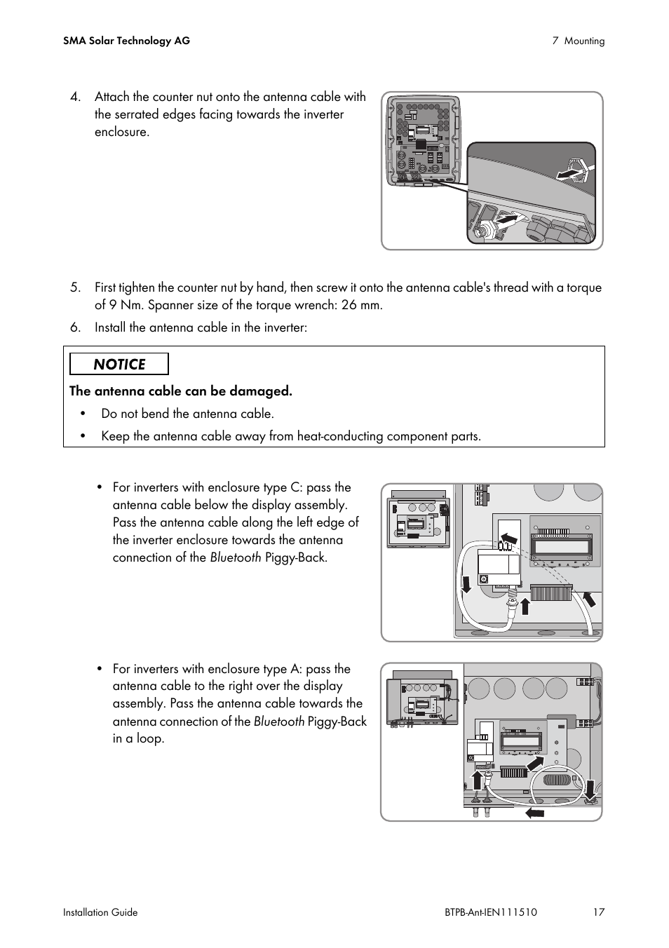 SMA BLUETOOTH PIGGY-BACK PLUS User Manual | Page 17 / 32