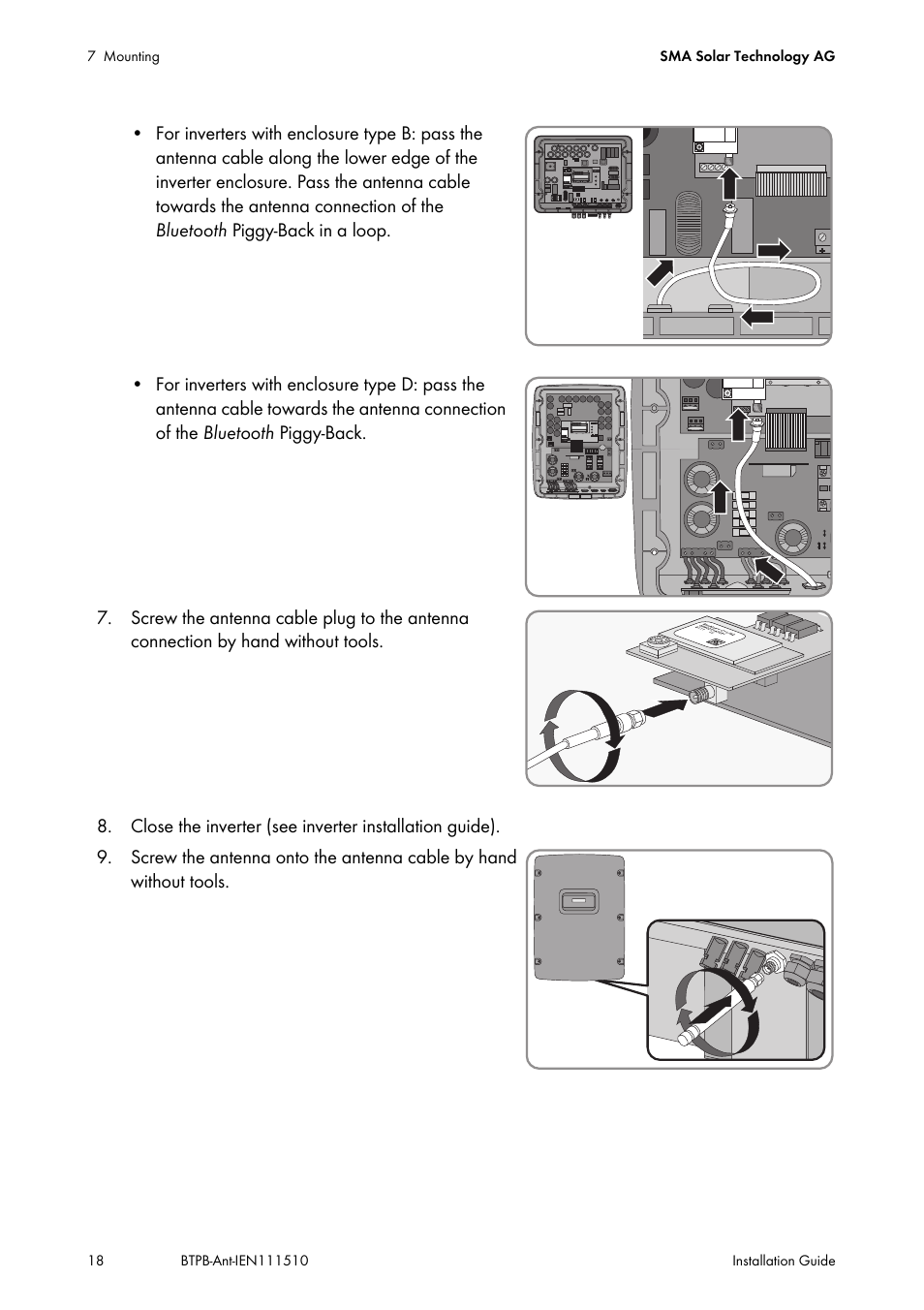 SMA BLUETOOTH PIGGY-BACK PLUS User Manual | Page 18 / 32