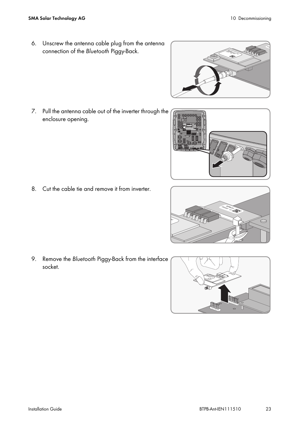 SMA BLUETOOTH PIGGY-BACK PLUS User Manual | Page 23 / 32