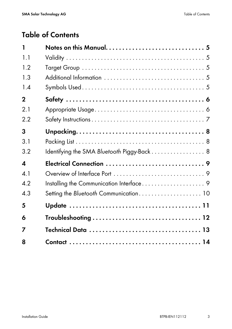 SMA BLUETOOTH PIGGY-BACK User Manual | Page 3 / 16