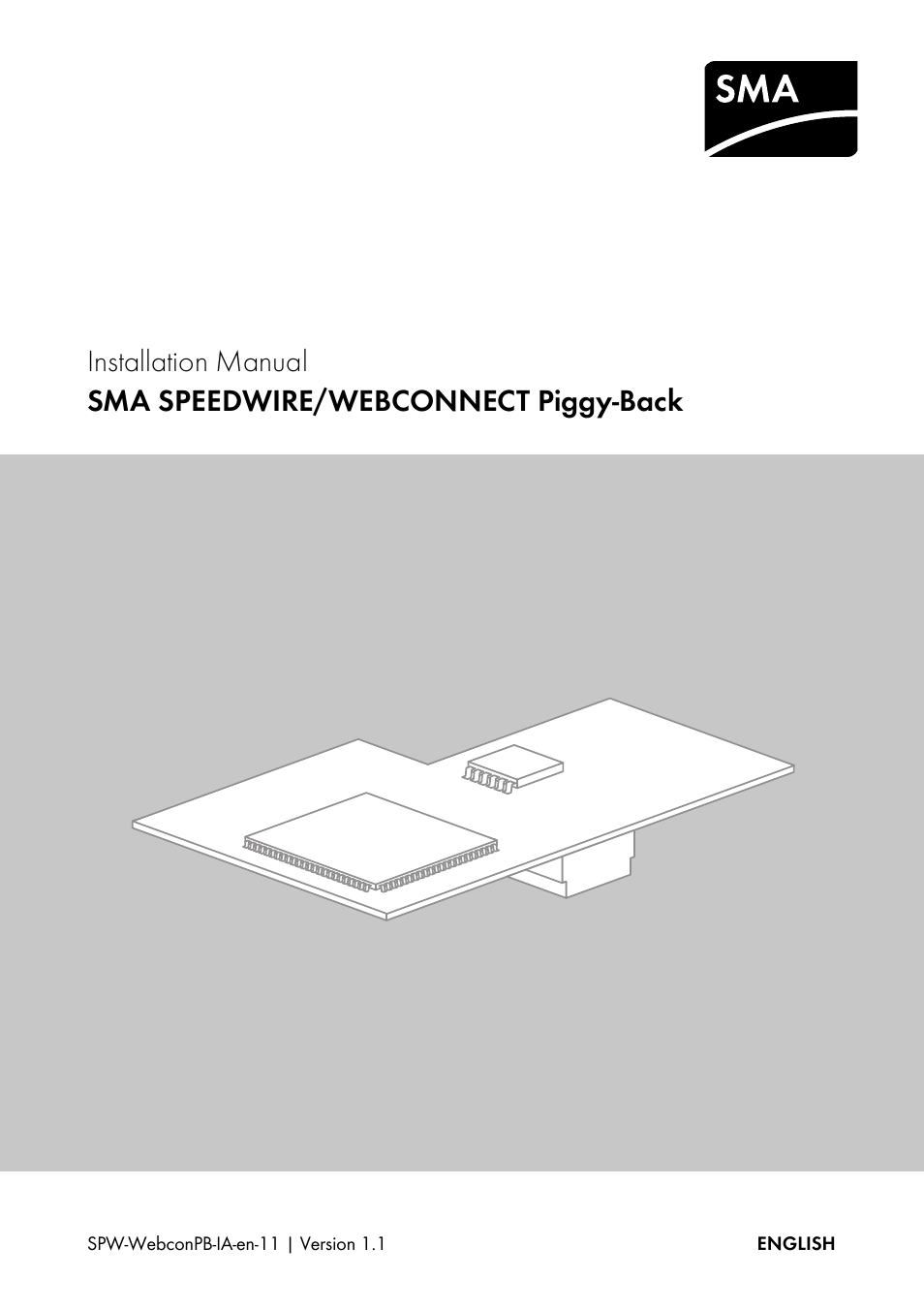 SMA SPEEDWIRE V.1.1 User Manual | 32 pages