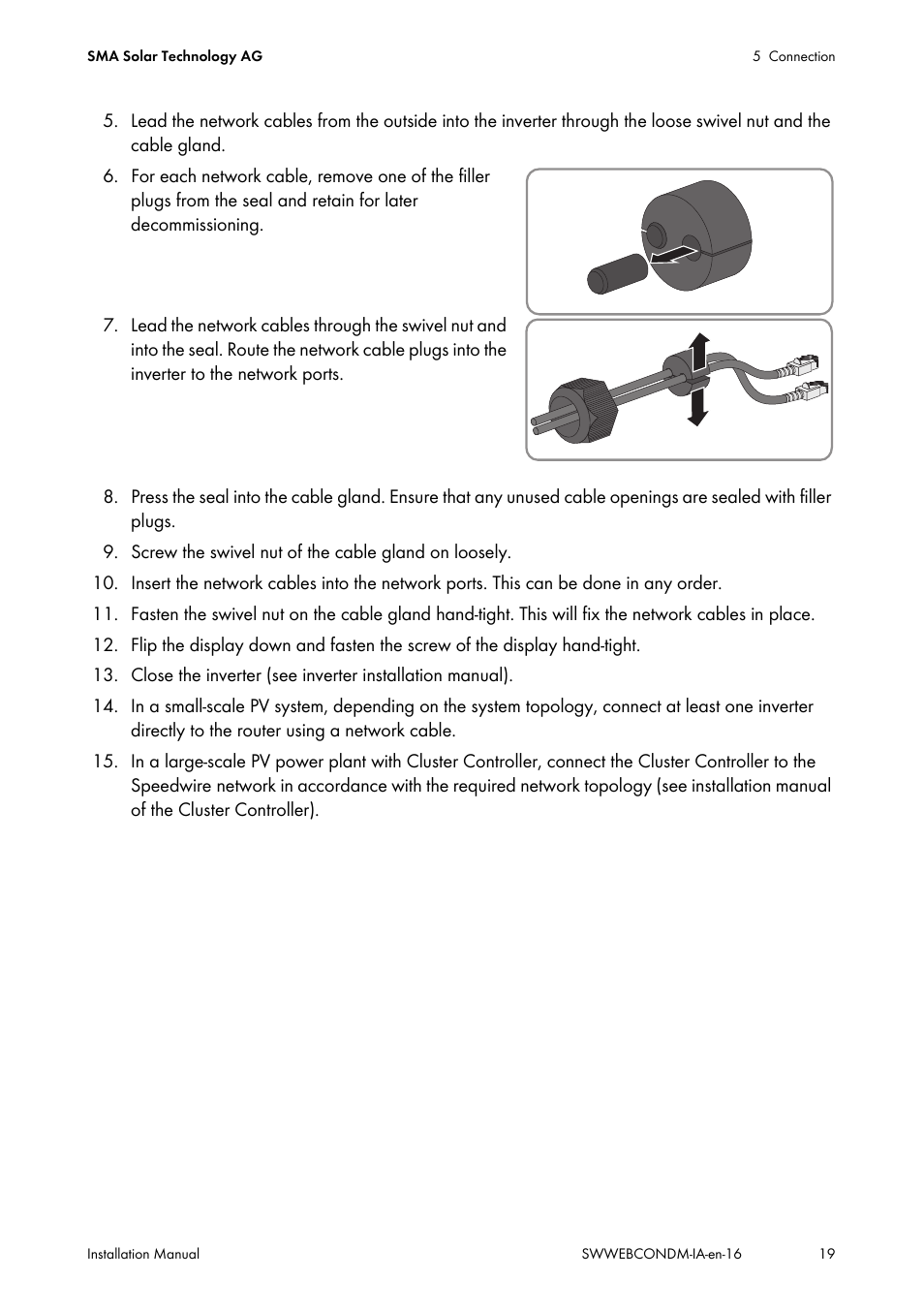 SMA SPEEDWIRE V.1.6 User Manual | Page 19 / 32