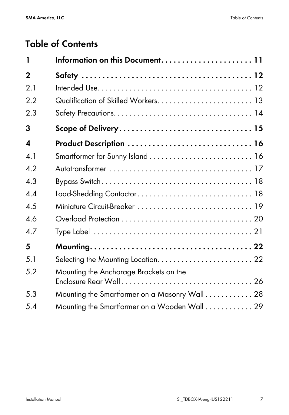 SMA SI-TB-BOX-10 User Manual | Page 7 / 72