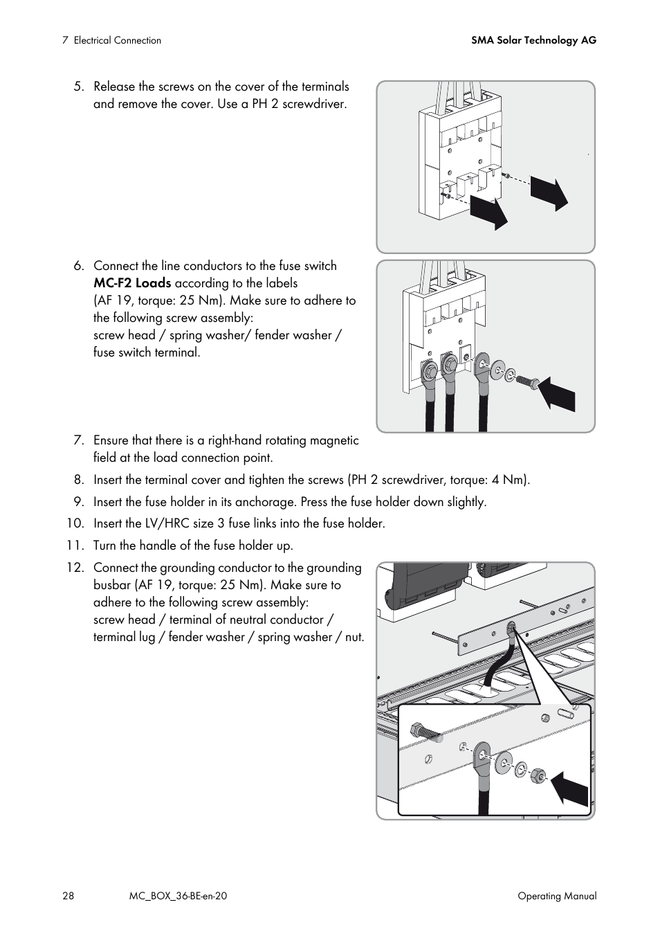 SMA MULTICLUSTER BOX 36 User Manual | Page 28 / 48
