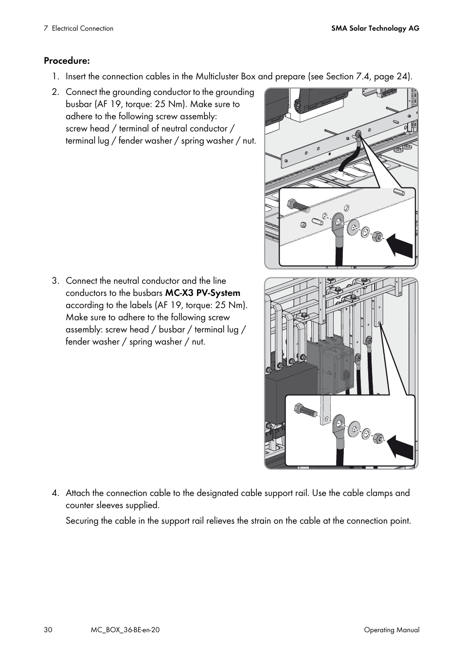 SMA MULTICLUSTER BOX 36 User Manual | Page 30 / 48