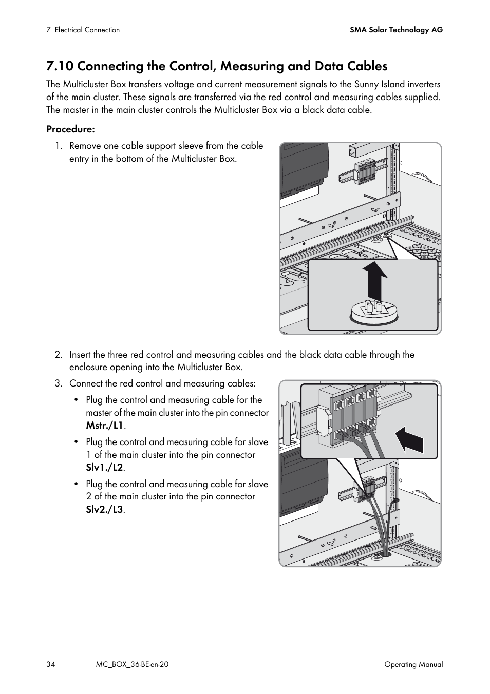 SMA MULTICLUSTER BOX 36 User Manual | Page 34 / 48