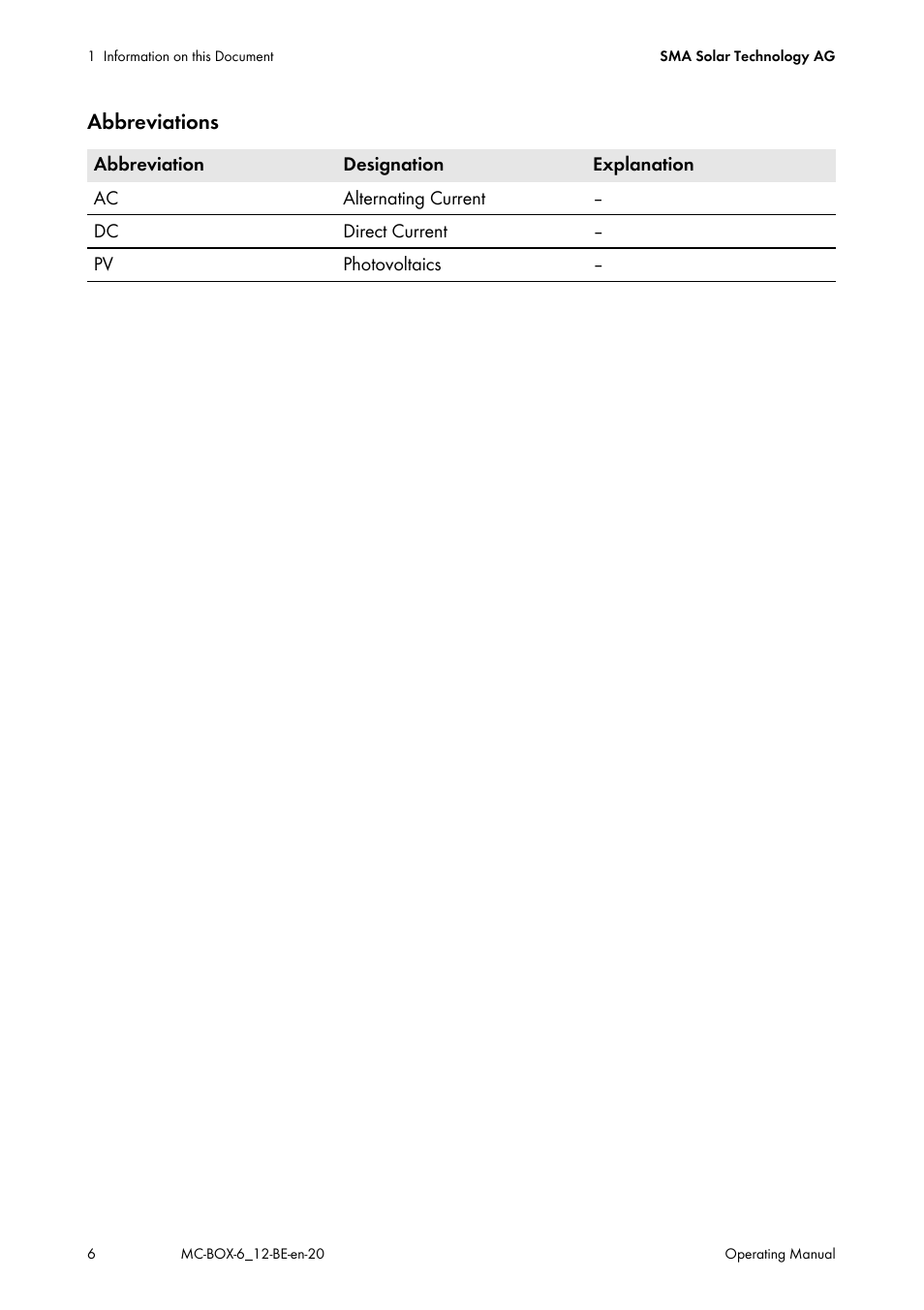 SMA MC-Box 6.3 User Manual | Page 6 / 48