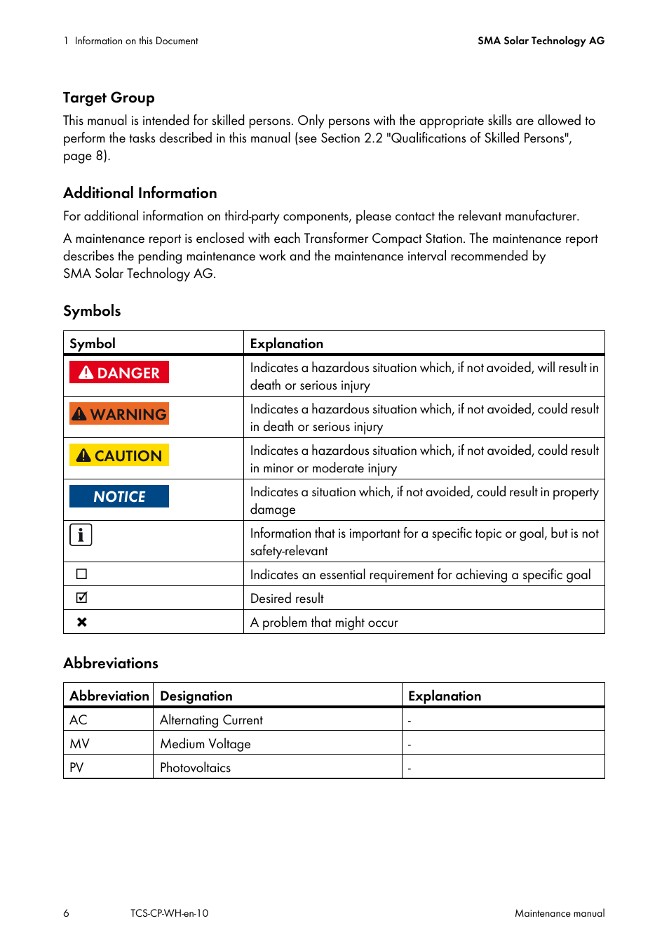 SMA TCS 500-SC Maintenance manual User Manual | Page 6 / 28