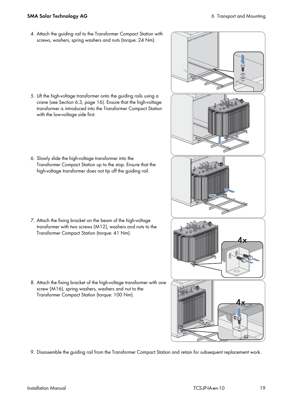 SMA TCS 500SC-JP User Manual | Page 19 / 52