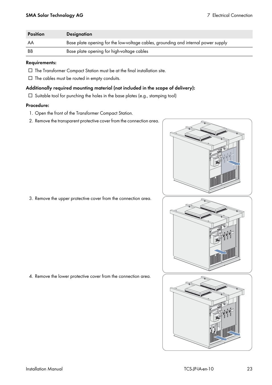 SMA TCS 500SC-JP User Manual | Page 23 / 52