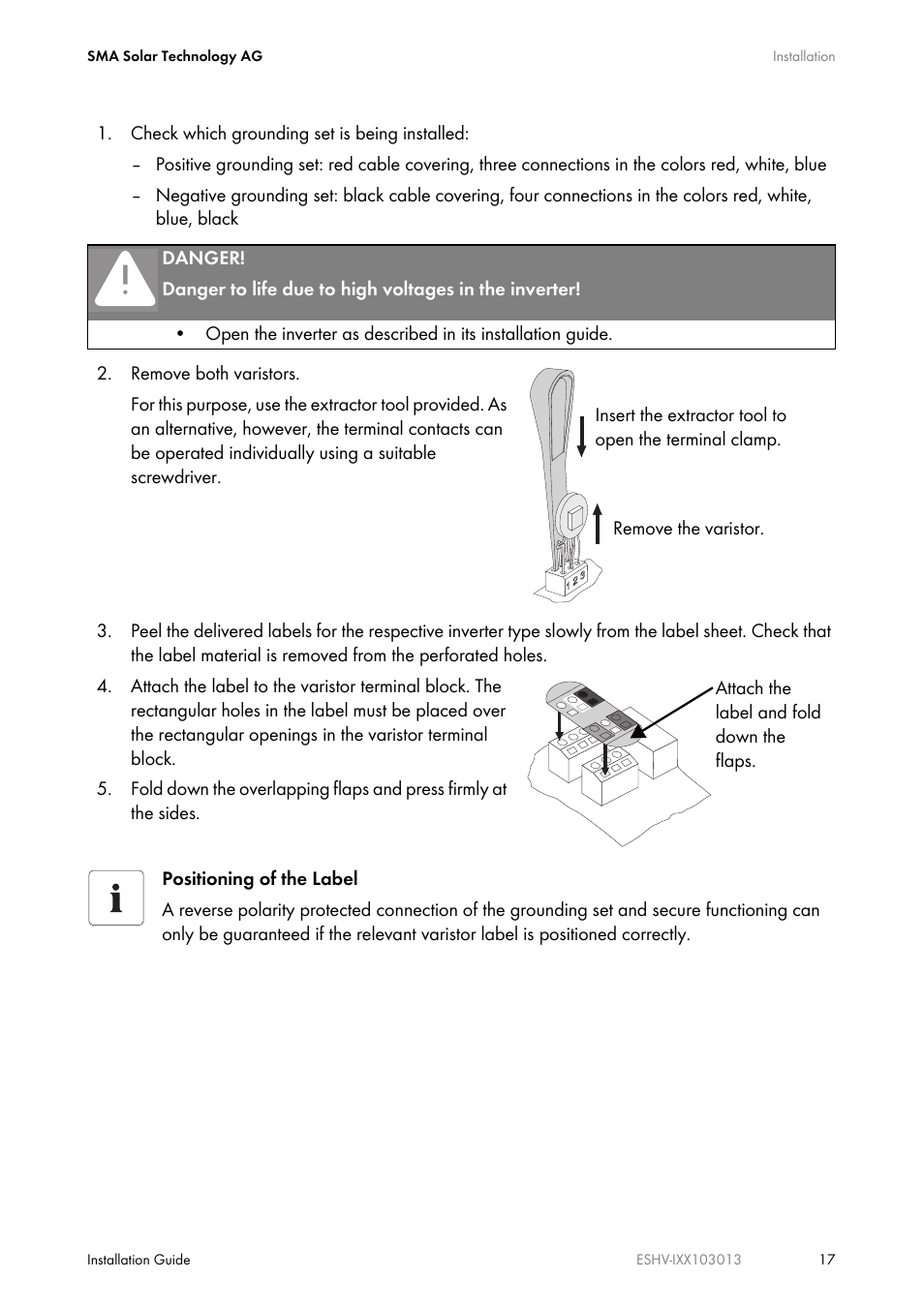 SMA ESHV-P-NR User Manual | Page 17 / 100